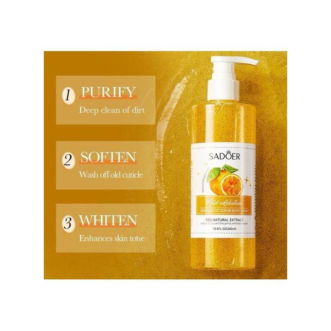 SADOER Orange VC Scrub Body Wash