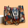 Retro Geometric Pattern Color-matching Shoulder Bag DexKea