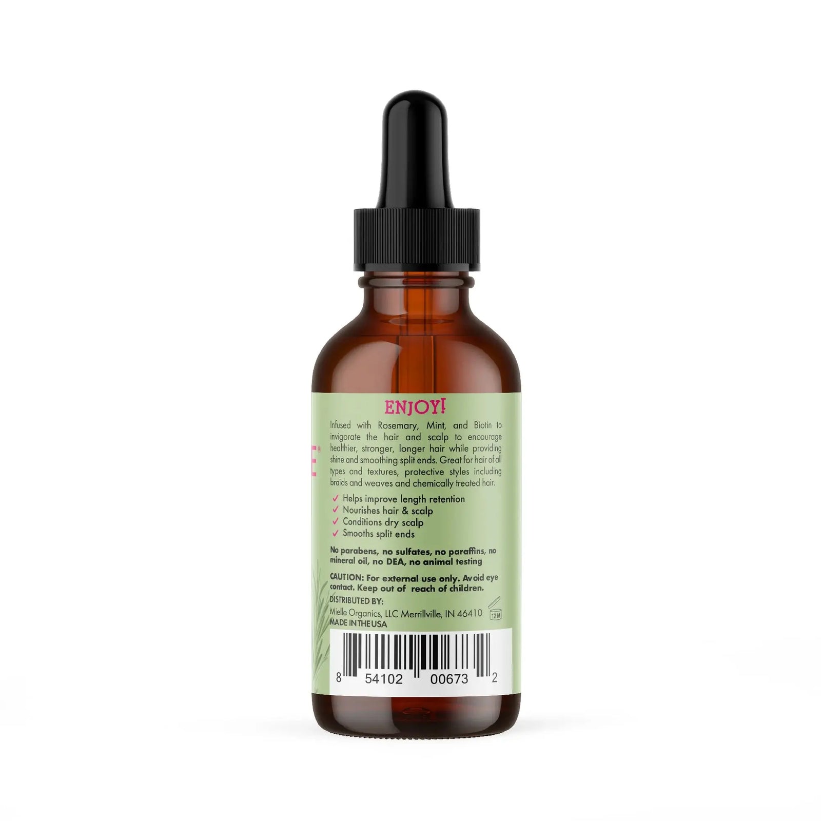 MIELLE - ROSEMARY MINT, SCALP & HAIR STRENGTHENING OIL