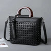 Women's Fashion Personalized Sheepskin Rivet Bag DexKea