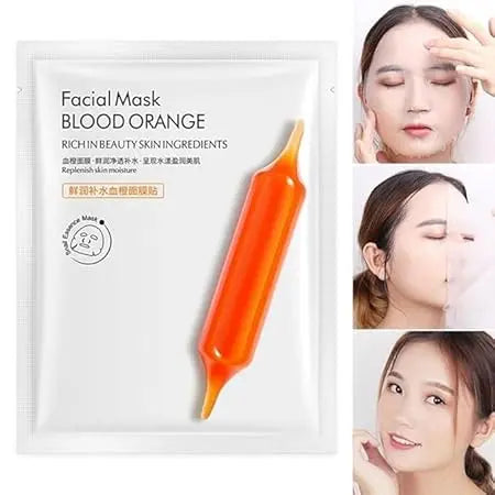 FACIAL MASK BLOOD ORANGE MOISTURIZING REPLENISH SKIN NOURISHING HYDRATING SKIN CARE DexKea