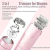 Dual Head Shaver Women, Dual Head Electric Shaver for Women,2 in 1 Women Electric Shaver Dual Head DexKea