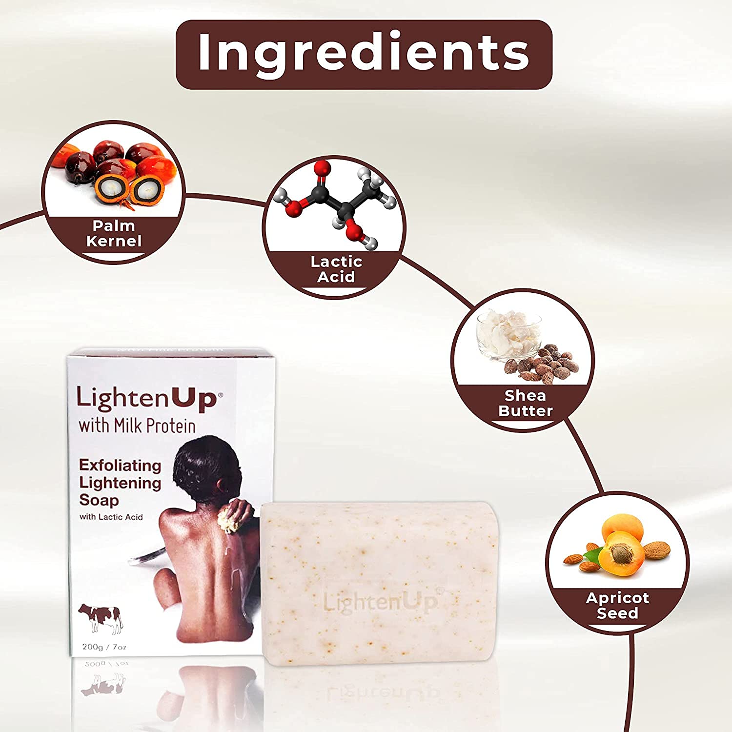 Lighten-Up  Brightening AHA Soap with Shea Butter & Milk Protein