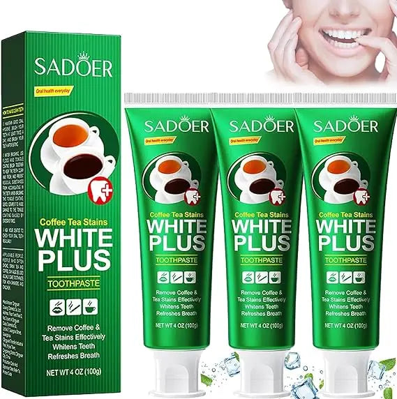 Sadoer coffee tea stains white plus toothpaste