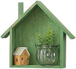 Cabilock Wooden House-Shaped Wall Storage Shelf Display Box My Store