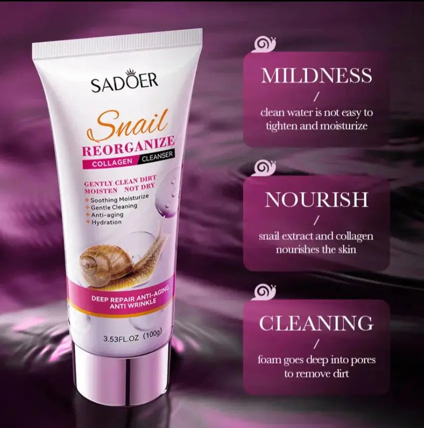 Sadoer Snail Reorganize Collagen Cleanser 100 ml DexKea