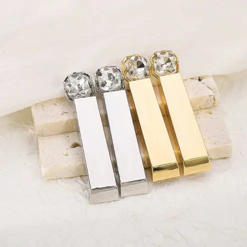 Diamond Rectangular Earrings DexKea