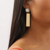 Diamond Rectangular Earrings DexKea