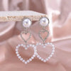 Double Love Pearl Earrings For Women's DexKea