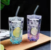 Glass Tumbler Mug with Lid My Store