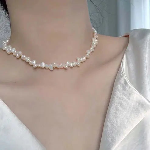 Women's Pearl Necklace Natural Niche DexKea